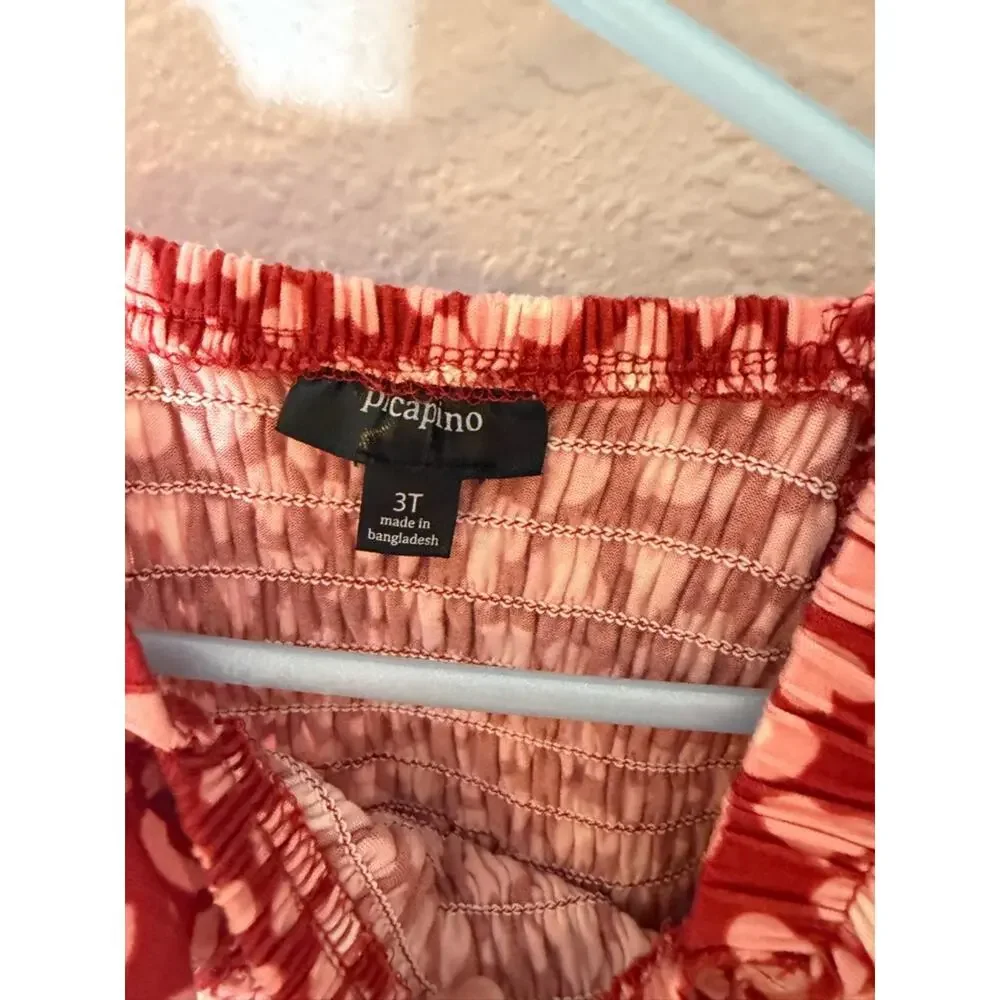 Girls bundle: Black Floral & Red Heart jumpsuits size 3T